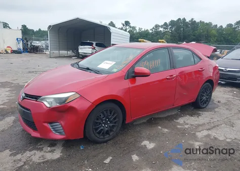 2015 Toyota Corolla Le из США, поврежденный, VIN 2T1BURHE3FC292582